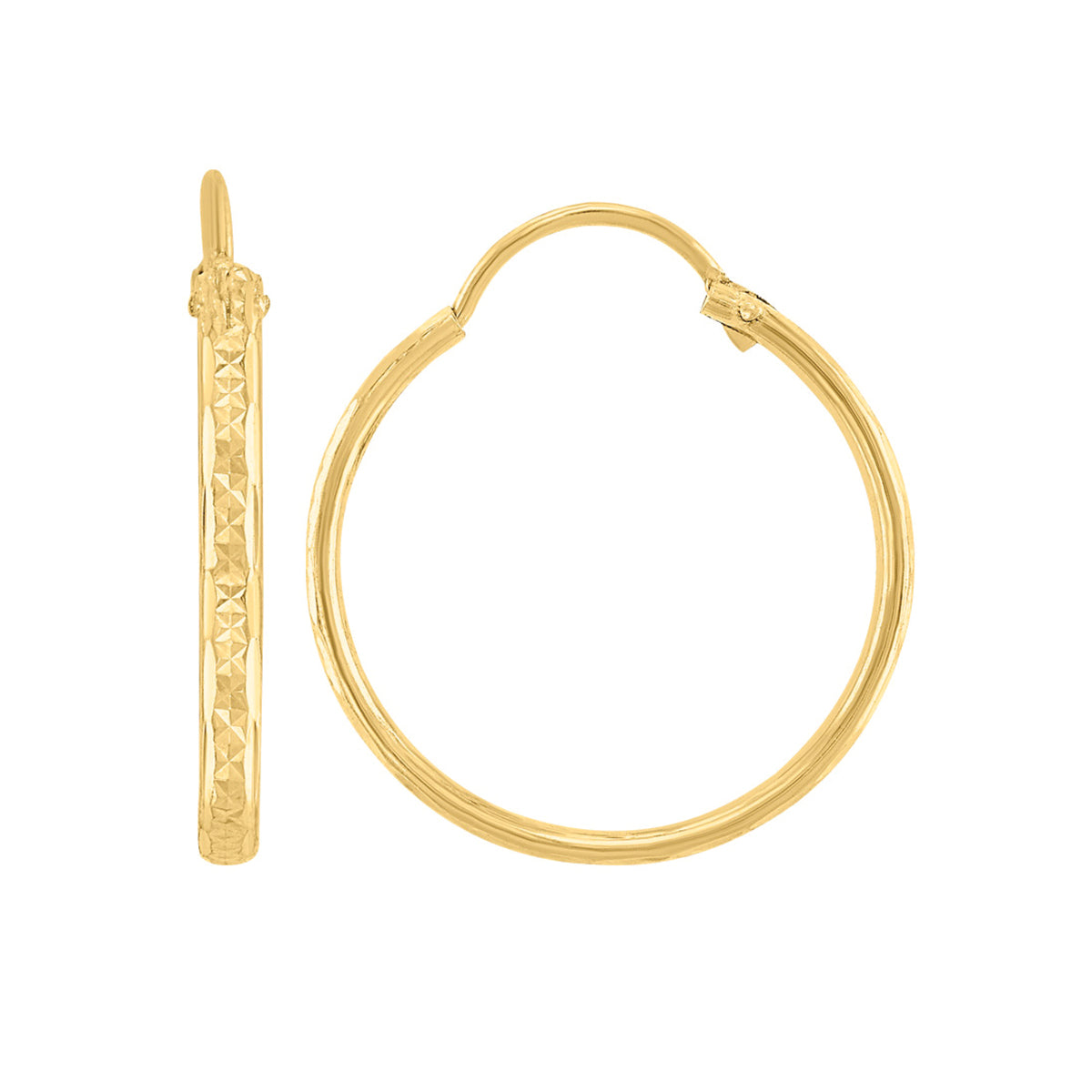 Arracada Diamantada 10k Lozano Garza Joyeria